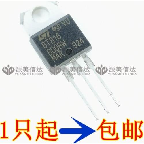 100% New&original BTB16-800BW 16A 800V BTB16-800B TO-220