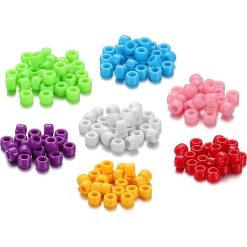 100 Pcs/lot 8.3mm Candy Color Large Hole Czech Beads Charm Glass Czech Beads DIY Bracelet Necklaces For Jewelry Making Supplies