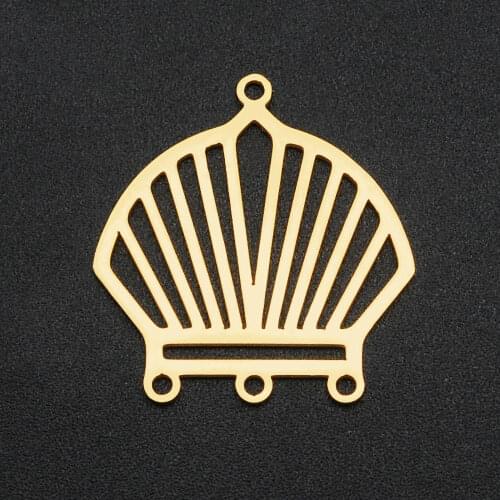 5pcs/lot 100% Stainless Steel 26x25mm Geometric DIY Earring Charm Connector Wholesale Never Fade DIY jewelry making charms