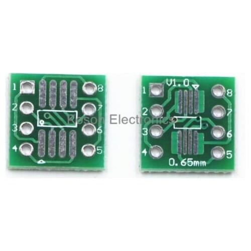 50PCS Pinboard SOP8 SSOP8 TSSOP8 to DIP8 Interposer Module PCB Board Adapter Plate