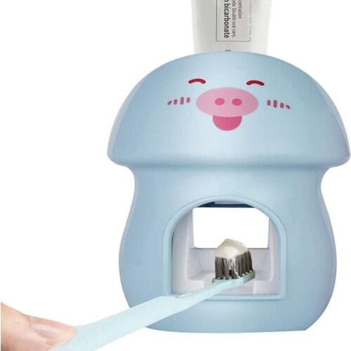 Automatic Toothpaste Squeezer, Toothbrush Holder, Toothpaste Dispenser for Kids Hands Free Toothbrush Holder for Family Washroom