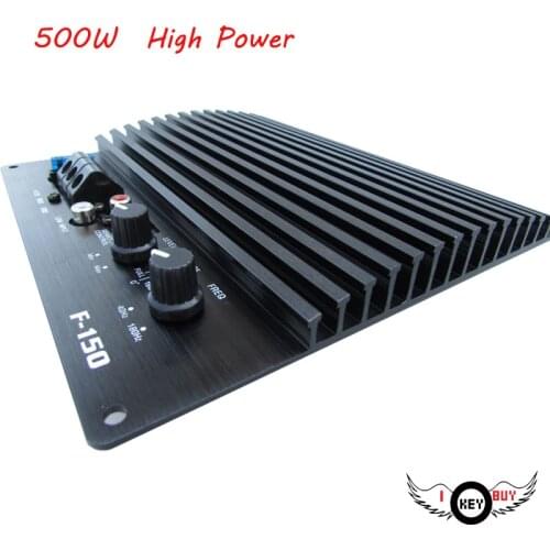 I Key Buy High-power 500W Car Stereo Amplifier Board Can Push 8 To 12 Inch Cars Audio Subwoofer Booster Wiring Control Black