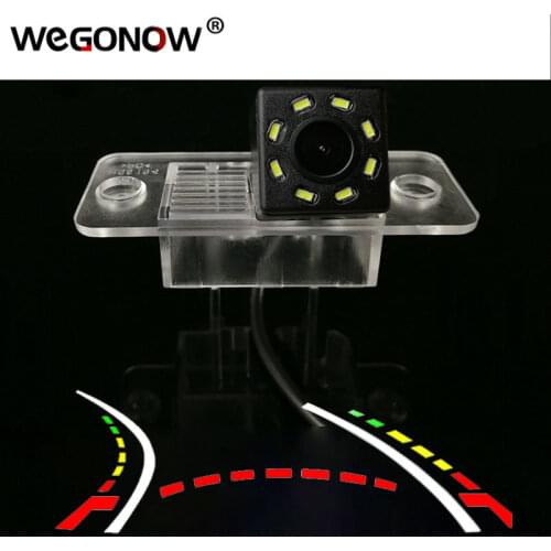 For Volkswagen Tiguan 2012 2015 2016 HD Wireless Car CCD Rear Camera Fisheye 4 8 12 led dynamic Night Vision bracket waterproof