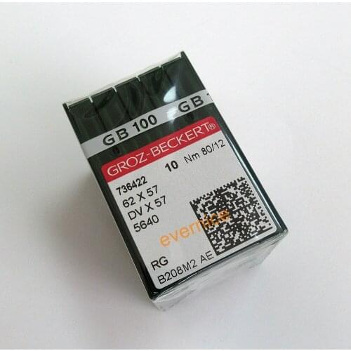 100 Pcs Groz-Beckert 62X57 Dvx57 Needle For Industrial Chainstitch Sewing