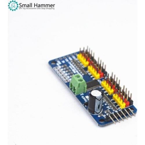 16-channel PWM servo drive board controller Robot IIC for MG90S SG90 MG995