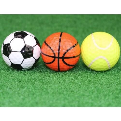 Colorful 1PCs Novelty Sports Golf Balls Golf Game Indoor Outdoor Training Golf Ball