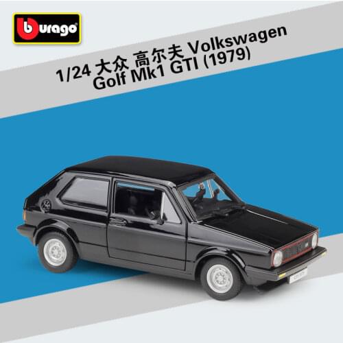 Bburago 1:24 rad Volkswagen Golf 1979 Golf Mk1 GTI Simulation Alloy Car Model Collect gifts toy