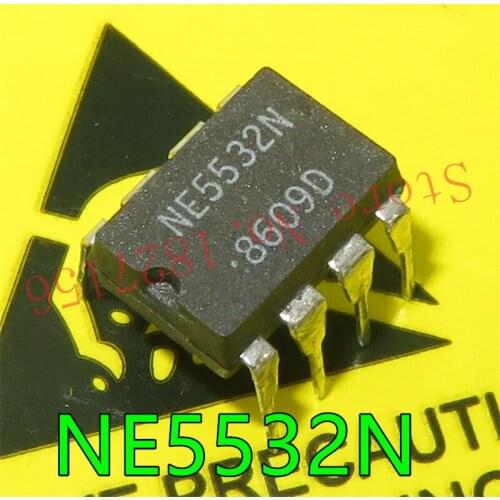NE5532P NE5532AN NE5532N NE5532 DIP8 Internally-compensated dual low noise operational amplifier
