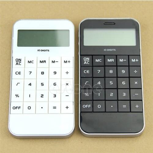NoEnName_Null High Quality Calculator Black Pocket Calculator Office worker School Calculator Clearly LCD New