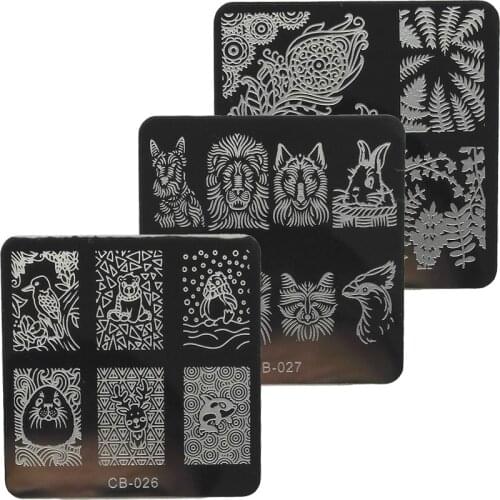 New Arrival 1Pcs 6cm Fashion Image Nail Stamping Plates Stainless Steel Nail Art Stamp Template Manicure Nail Tools