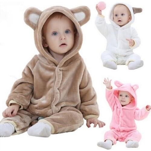 2019 Autumn Winter New Born Baby Clothes Unisex Halloween Clothes Boy Rompers Kids Panda Costume For Girl Infant Jumpsuit 3-24M