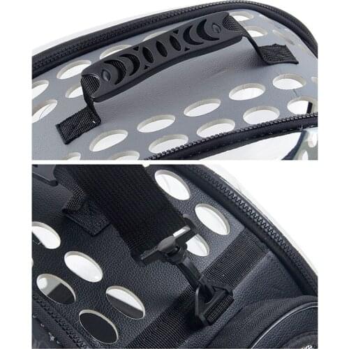 2in1 Pet Carrier for Small Medium Cat Dogs Puppies Transparent Space Capsule Pet Bags with Hole and Mesh Outdoor Use JS22