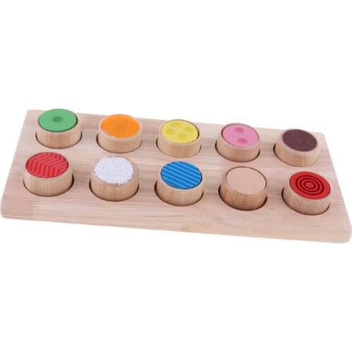 Wooden Touch and Match Board Sensory Memory Game Montessori Educational Toy