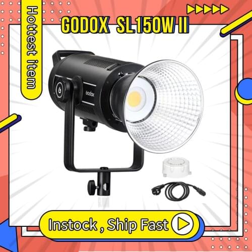 Godox SL-150II SL150W II LED Video Light White Version LCD Bowens Mount for Photography Studio Accessories Youtube Tiktok Live