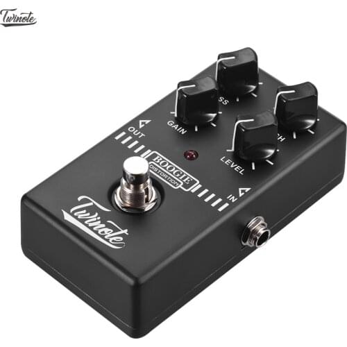 Twinote BOOGIE DISTORTION Analog Old School Distortion Guitar Effect Pedal Processsor Full Metal Shell with True Bypass