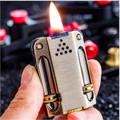Zorro Creative Personality Retro Kerosene Lighter Windproof Two-wheel Torch Lighter Mens Small Gift