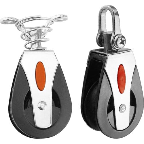 1500 Lbs Loading Gym Single Pulley Sailing Boat Kayak Pulley Block Single Wheel Swivel Lifting Rope Pulley Roller