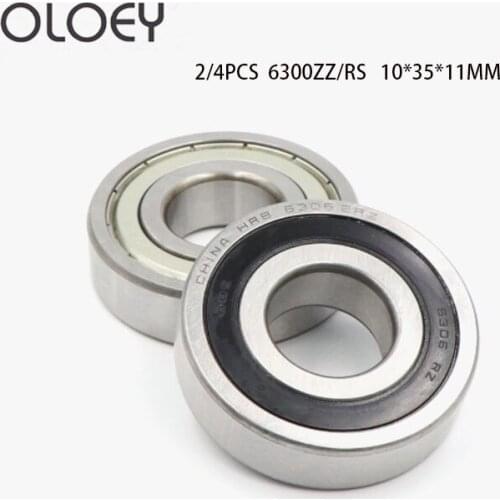 2/4PCS 6300 ZZ 2RS Factory Price Free Shipping Bearings Rubber Sealing Type Chrome Steel Deep Groove Ball Bearing