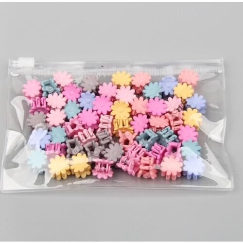 30Pcs/pack Baby Girl Daisy Flower Crown Bunny Hair Claws Colorful Small Sweet Hairpins Hair Clips for Kids Baby Hair Accessories