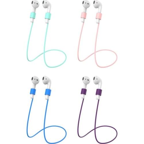 4 Colors Anti-lost Rope Hanging Strings Lanyard for IPhone/ AirPods Earphone Rope Silicone Lanyard Airpods
