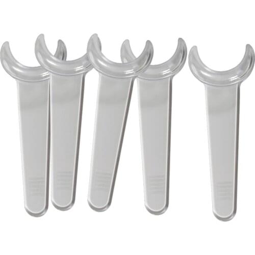 5pcs Dental Tools Orthodontic Long Handle Mouth Double-head Lip Cheek Retractor T Shape L/S