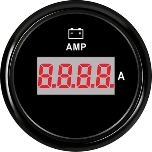 52mm Marine Digital Amperemeter AMP Gauge 12V 24V For Car Motorcycle Truck Boat Yacht with Current Sensor +/- 150A