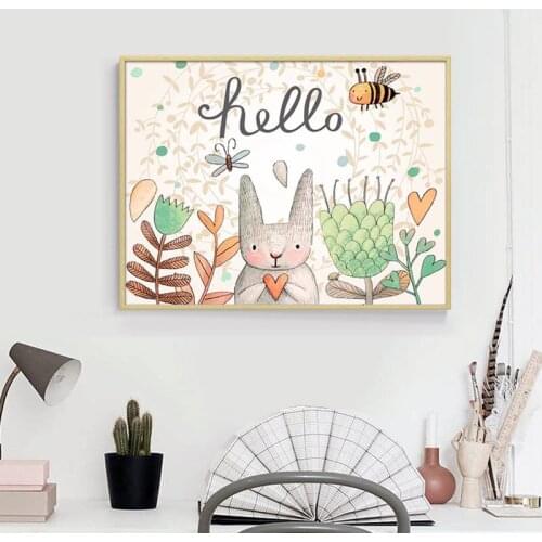 DIY 5D Sale Diamond Embroidery, Diamond Mosaic, Full, Cartoon, Hello Bee, Diamond Painting, Cross Stitch,3D, Decoration, Gift