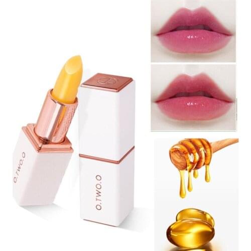 Honey Temperature Change Color Lip Balm healthy Pink Hygienic Moisturizing Nutritious Jelly Lipstick Anti Aging Makeup Lip Care