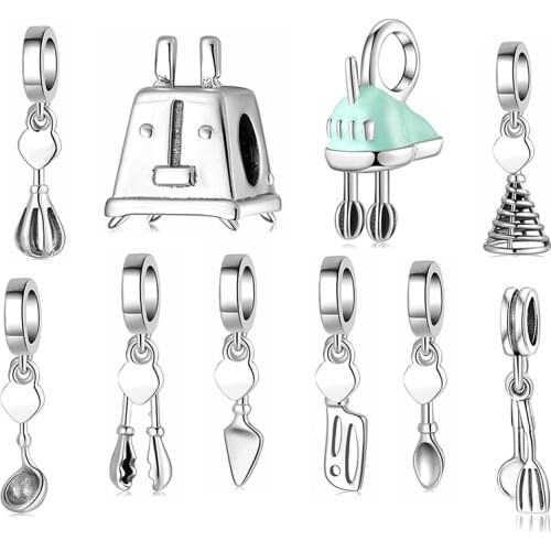 100% High Quality 925 Sterling Silver Blender Beads Fit Original European Charm Bracelet Women Jewelry Making