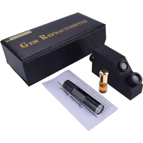 Gem Refractometer Jewelry RHG 1.30-1.81RI Built-in LED Light Diamond Detector Professional Gemstone ldentification