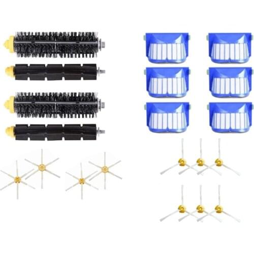 Top Sale 1Set Centre Roller Side Brush Hepa Filter for IRobot Roomba 600 Series 605 606 616 620 650 655 660 Robot Vacuum Cleaner