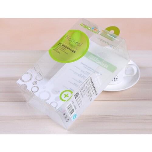 Custom color printed transparent PVC plastic package box,UV Protected Printing clear box packaging in stock ---DH40046