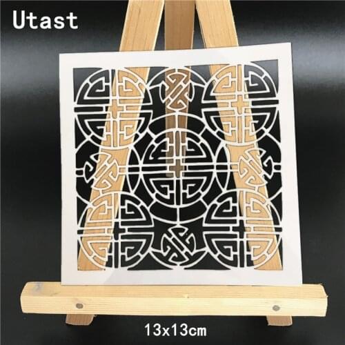Chinese Pattern DIY Plastic Layering Stencils Masking Spray Template For Wall Scrapbooking Painting Photo Album Paper Craft