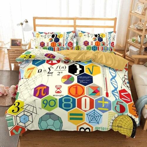 2/3 Pieces The Scientist Bedding Sets 3D Print Physicist Duvet Cover For Bedroom Bed Quilt Cover Comfortable And Soft Cover Set