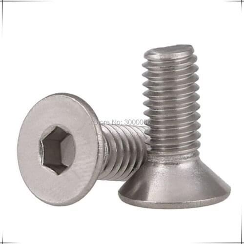 M4 DIN7991 Stainless Steel 304 A2 Hexagon socket countersunk head cap screws 200pcs/lot