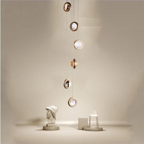 Nordic postmodern minimalist study restaurant bedroom small chandelier