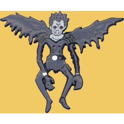 O146 Death Note Ryuuku Metal Enamel Cool Pin And Brooches Lapel Pin Badge For Fans Gift Collection