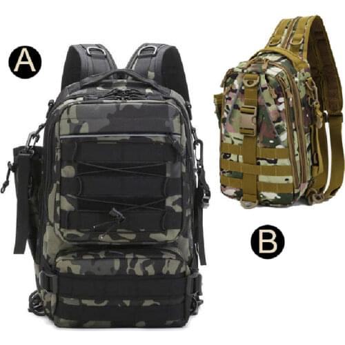 Outdoor Crossbody Fishing Bag Multifunction Sports Camping Hunting Fishing Backpack Waterproof Military Tactical Aisoft Men Bag