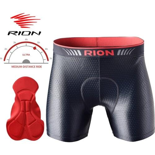 RION Cycling Shorts Men Tights MTB Mountain Bike Biker Shorts 3D Pad Quick Dry Breathable Male Biking Wear Underwear Undershorts