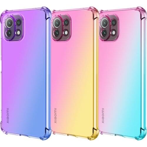 Best Protection Colorful Soft TPU Case for Xiaomi 10 Lite 11 10T 10S Poco X3 NFC F3 M3 Redmi Note 10 4G 9T 5G Back Cover