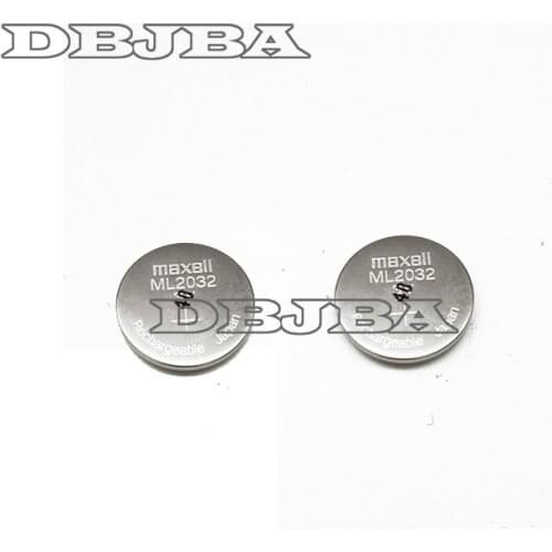 2PCS/LOT New Original ML2032 3V Rechargeable lithium battery button cell button batteries (ML2032)
