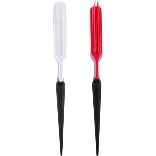 Multi Color Scalp Massage Comb with Three Rows of Pointed Tails Hair Styling Brush