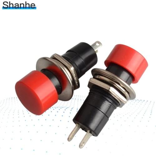 Self-lock & momentary mini push button switch 12mm