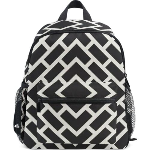 School bags school bag black lattice Satchel backpack for children backpack kids mochilas escolares infantis Childrens backpack