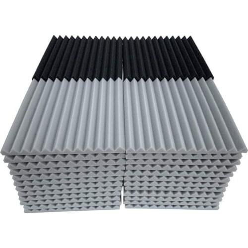 48 Pcs Acoustic Foam Board,Studio Wedge Tile,Acoustic Foam Soundproof Pyramid Studio Treatment Wall Panel 2.5X30X30Cm