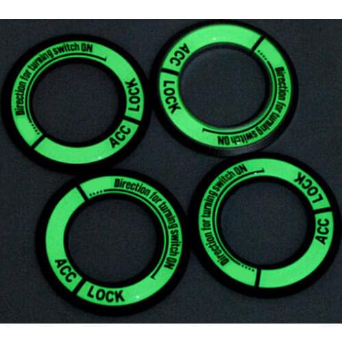 Luminous Ignition Switch Cover Car Sticker Ring Car Styling for Buick Excelle Chevrolet Cruze Car Interior Accessories