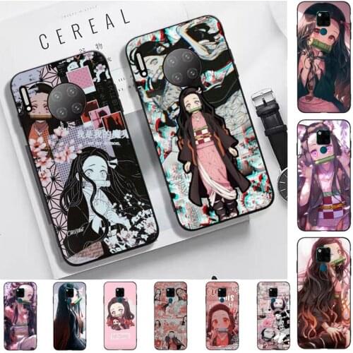 TOPLBPCS Nezuko Demon Slayer collage Anime Phone Case for Huawei Mate 20 10 9 40 30 lite pro X Nova 2 3i 7se