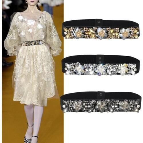 Pure Handmade Crystal Diamond Waist Decoration Dress Belt Spring And Summer Party Decoration Fashion Rhinestone