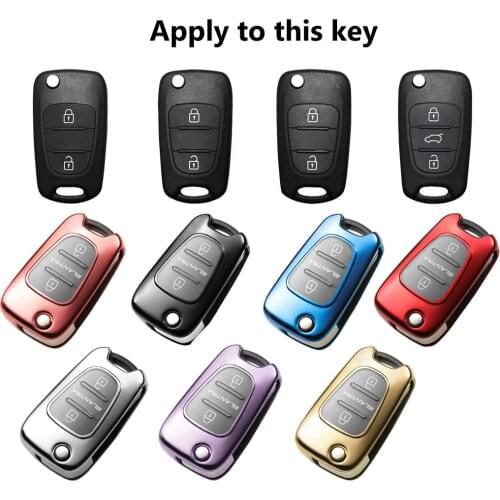Smart TPU Soft Protective key Case Shell Cover for HYUNDAI i20 i30 KIA Soul K5 Elantra Accent Verna Sportage cee'd Optima Lotze
