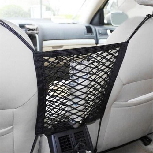 Universal Elastic Car Truck Seat Mesh Storage Net Bag Organizer Holder Pocket organizer Органайзеры в багажник Stowing Tidying